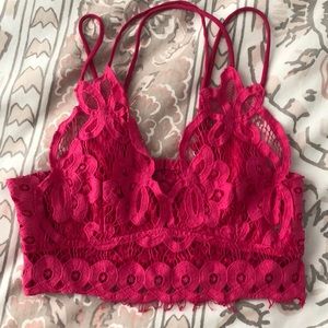 Pink Strappy Bralette